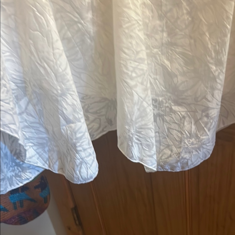 White Stag White A-Line Midi Skirt with Asymmetrical Style-Flaw - Picture 9 of 11